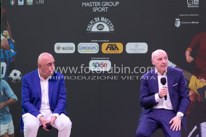 ADRIANO GALLIANI E GIUSEPPE MAROTTA  
INAUGURAZIONE CALCIOMERCATO 2021 GRAND HOTEL RIMINI