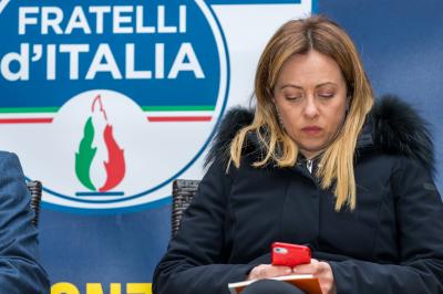 GIORGIA MELONI PRESIDENTE DI FRATELLI D’ITALIA A FERRARA IN VISTA DELLE ELEZIONI REGIONALI 2020