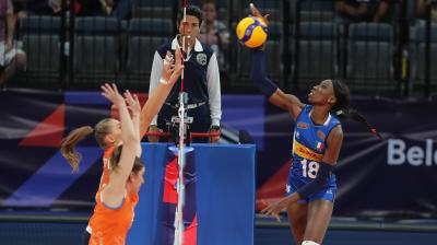 PAOLA EGONU<br />ITALY - THE NETHERLANDS<br />VOLLEYBALL WOMEN EUROPEAN CHAMPIONSHIP 2021 SEMIFINAL<br />BELGRADE (SERBIA) SEPTEMBER 3TH 2021