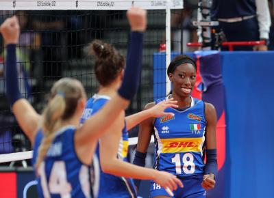 PAOLA EGONU<br />ITALY - THE NETHERLANDS<br />VOLLEYBALL WOMEN EUROPEAN CHAMPIONSHIP 2021 SEMIFINAL<br />BELGRADE (SERBIA) SEPTEMBER 3TH 2021