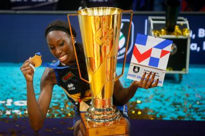 PAOLA EGONU<br />ITALY - SERBIA<br />VOLLEYBALL WOMEN EUROPEAN CHAMPIONSHIP 2021 FINAL 1ST PLACE<br />BELGRADE (SERBIA) SEPTEMBER 4TH 2021