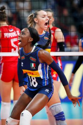 PAOLA EGONU<br />ITALY - SERBIA<br />VOLLEYBALL WOMEN EUROPEAN CHAMPIONSHIP 2021 FINAL 1ST PLACE<br />BELGRADE (SERBIA) SEPTEMBER 4TH 2021