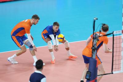 BARI, ITALY - SEPTEMBER 9:  ANDRINGA ROBBERT during the CEV EuroVolley 2023 match between Netherlands and Germany at the Pala Florio on september 9, 2023 in Bari, Italy<br/> (Photo by Filippo Rubin/BSR Agency)