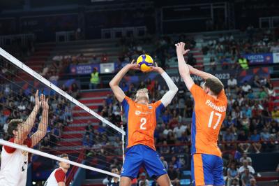 BARI, ITALY - SEPTEMBER 9:  WESSELKEEMINK during the CEV EuroVolley 2023 match between Netherlands and Germany at the Pala Florio on september 9, 2023 in Bari, Italy<br/> (Photo by Filippo Rubin/BSR Agency)