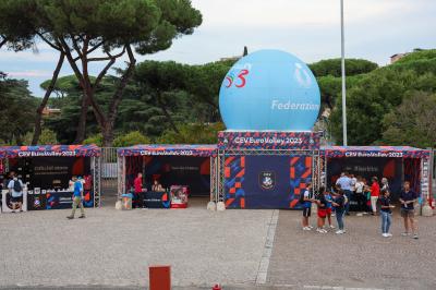 <br />ITALIA - FRANCIA<br />VOLLEY CAMPIONATI EUROPEI PALLAVOLO MASCHILE<br />SEMIFINALE<br />ROMA 14-09-2023<br />FOTO FILIPPO RUBIN