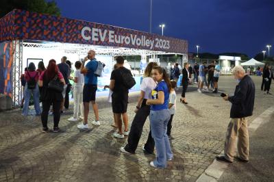<br />POLONIA - SLOVENIA<br />VOLLEY CAMPIONATI EUROPEI PALLAVOLO MASCHILE<br />SEMIFINALE<br />ROMA 14-09-2023<br />FOTO FILIPPO RUBIN